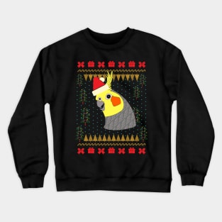 Cockatiel Ugly Christmas Sweater Crewneck Sweatshirt